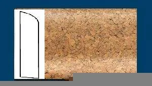 Плинтус пробковый ArtCorkDesing С 106 (Колер 8) 10х60х910 мм в Тюмени