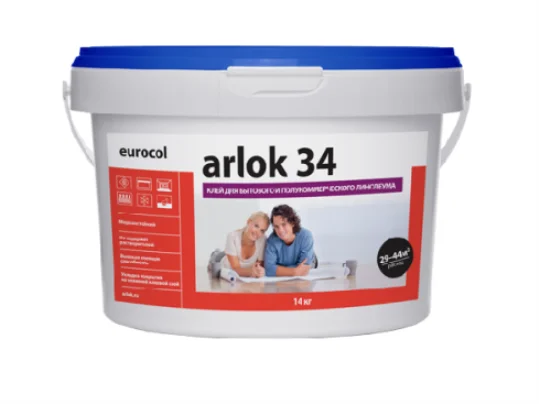 Клей Arlok 34 (4 кг) 320-480 г/м2, для бытового линолеума в Тюмени