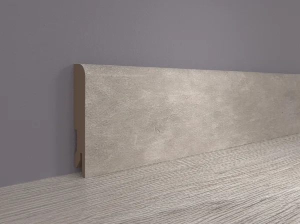 Плинтус MDF Bonkeel 24066 Бетон Лофт Светлый (80х16х2400 мм) в Тюмени