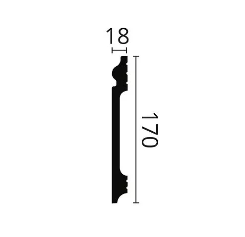Плинтус NMC Wallstyl FL17 (170х18х2000 мм) в Тюмени