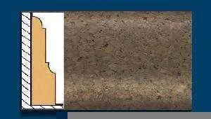 Плинтус пробковый ArtCorkDesing С 103 (Колер 7) 12х65х910 мм в Тюмени