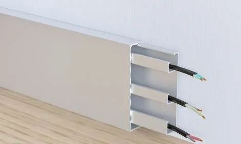 Алюминиевый плинтус Fezard Кабельный ALP-G80 Алюминий 80*15*2500 мм в Тюмени