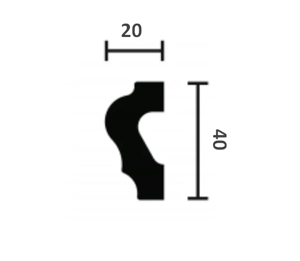 Молдинг NMC Wallstyl WL2 (40х20х2000 мм) в Тюмени
