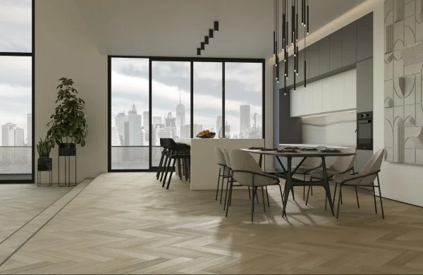 Паркетная доска Quartz Parquet Английская Ёлка Дуб Лимба 33-405 в Тюмени