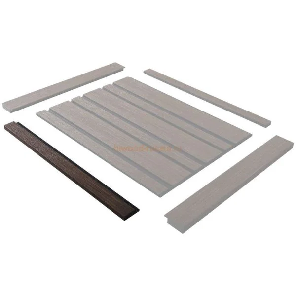 Финишный молдинг LF124A BR396K правый декорированный (42х12х2700мм) в Тюмени