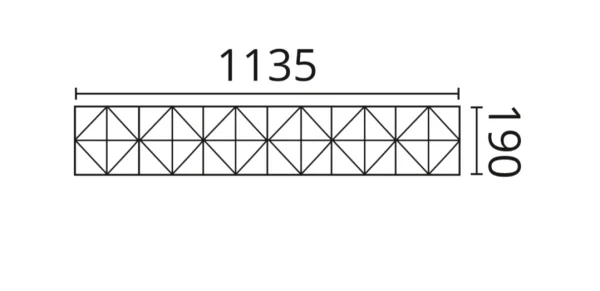 Декоративная панель NMC Arstyl Pyramid (113.5x19x1.8 см) в Тюмени