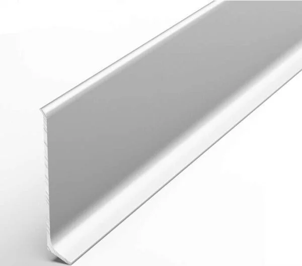 Алюминиевый плинтус Bonkeel ПЛ60 501л Серебро Люкс (58,5х11,2х2500мм) в Тюмени