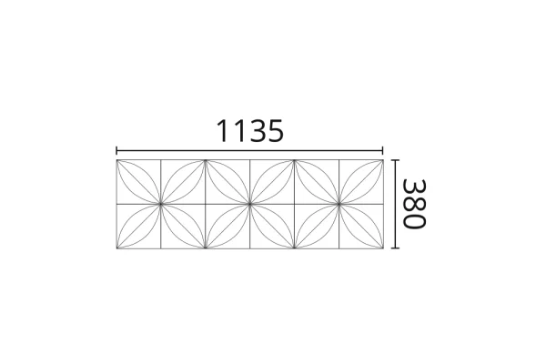 Декоративная панель NMC Arstyl Flower (113.5x38x2.8 см) в Тюмени