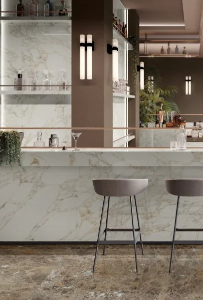 Керамогранит Italon Шарм Делюкс Арабескато Уайт 80х160 (Люкс и реттифицированная) в Тюмени