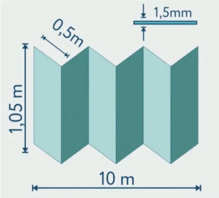 Подложка Солид 1,5мм гармошка для LVT (10.5м2) в Тюмени