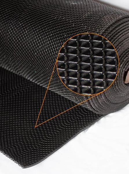 Грязезащитное рулонное покрытие ЗигЗаг Черный 5 мм (0,9 м) Китай в Тюмени