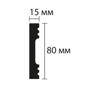 Плинтус NMC Wallstyl FD8 (80х15х2000 мм) в Тюмени