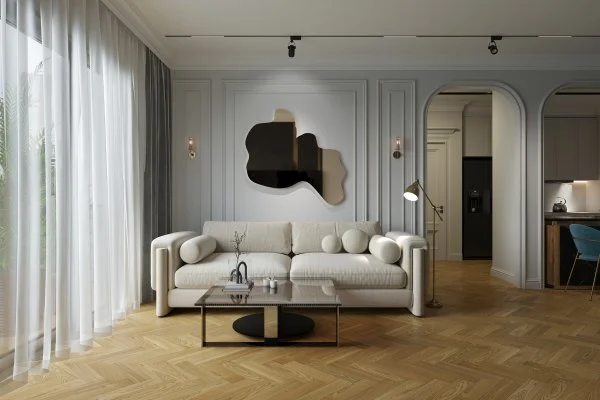 Паркетная доска Quartz Parquet Штучный паркет Вяз Кенигсберг 44-550-62 в Тюмени