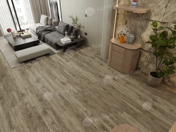 Каменно-полимерная плитка Alpine Floor Grand Sequoia Village Венге Грей ECO 11-807 4мм, 43 класс в Тюмени