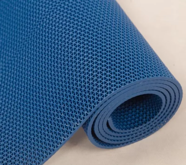 Грязезащитное рулонное покрытие ЗигЗаг Синий 4,5 мм (1,2 м) Китай в Тюмени