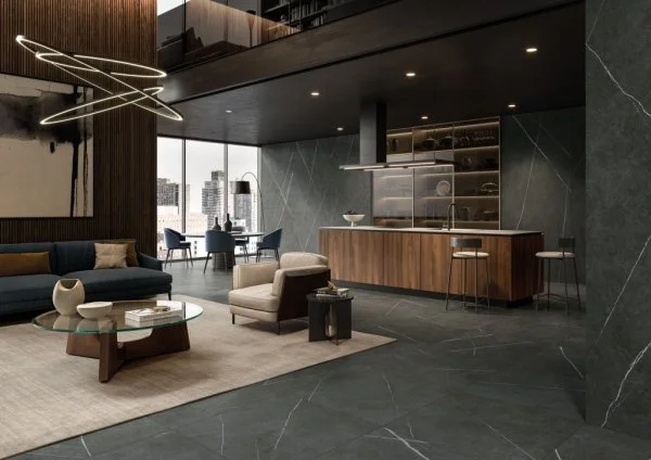 Керамогранит Italon Метрополис Империал Блэк 120х278 (Натуральная и Реттифицированная) в Тюмени