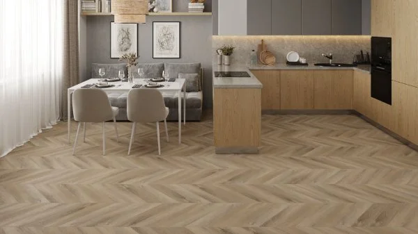 Кварц-виниловая плитка Alpine Floor Chevron Дуб Синистра ECO 20-6 (2,5 мм. 43 класс) в Тюмени