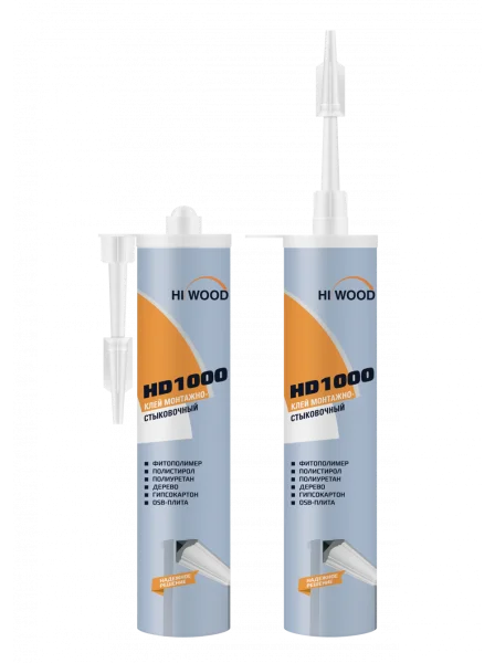 Монтажно-стыковочный клей HiWood HD1000 Белый 280 ml в Тюмени