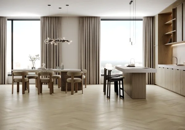 Паркетная доска Quartz Parquet Английская Ёлка Дуб Испанский 33-404 в Тюмени