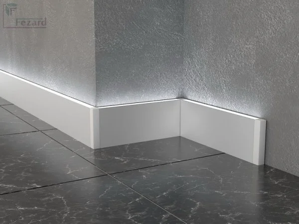 Алюминиевый плинтус Fezard Кабельный ALP-G80-LA Алюминий 80*15*2500 мм в Тюмени