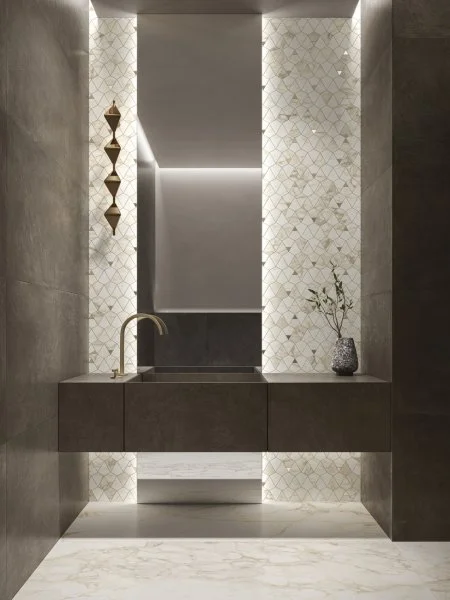 Керамогранит Italon Этернум Каррара Мозаика Вертекс 25.8х30 (Натуральная) в Тюмени