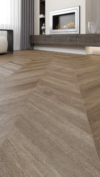 Кварц-виниловая плитка Alpine Floor Chevron Макадамия ECO 20-5 (2,5 мм. 43 класс) в Тюмени