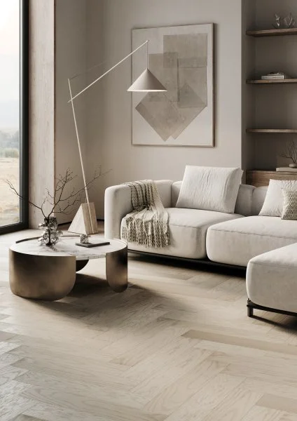 Паркетная доска Quartz Parquet Английская Ёлка Дуб Песочный 33-408 в Тюмени