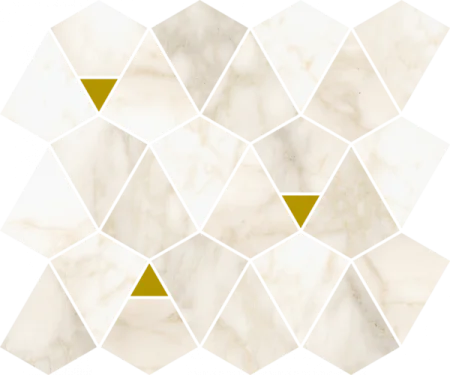 Керамогранит Italon Этернум Каррара Мозаика Вертекс 25.8х30 (Натуральная) в Тюмени