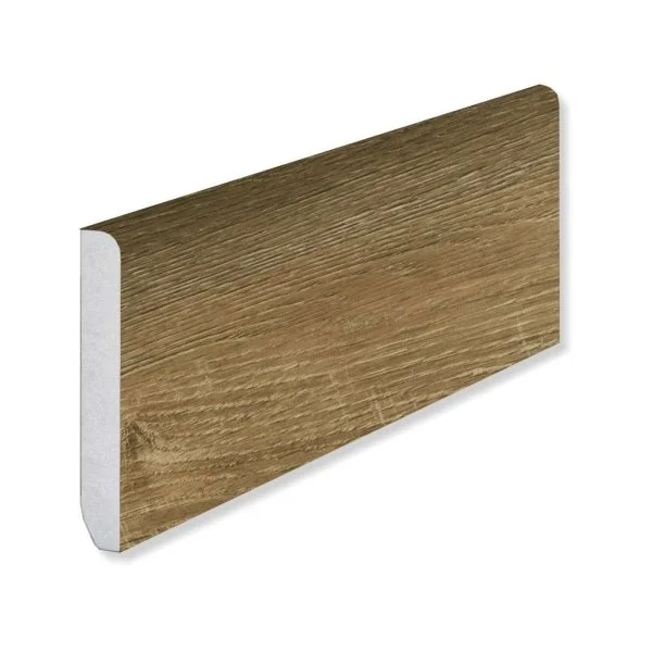 Кварцевый плинтус Fargo 61W921 Дуб Прага градиент 80х11х2200 мм в Тюмени