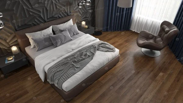 Кварц-виниловая плитка Alpine Floor Premium XL Дуб Шоколадный ЕСО 7-18, 8 мм. 43 класс в Тюмени