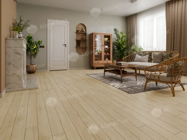 Каменно-полимерная плитка Alpine Floor Grand Sequoia Village Камфора ECO 11-507 4мм, 43 класс в Тюмени