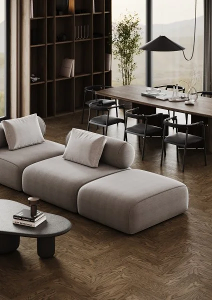 Паркетная доска Quartz Parquet Штучный паркет Дуб Брауни 44-413 в Тюмени