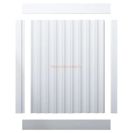 Финишный молдинг LF124B NP левый белый (31х12х2700мм) в Тюмени