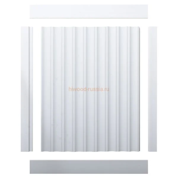 Финишный молдинг LF124A NP правый белый (42х12х2700мм) в Тюмени