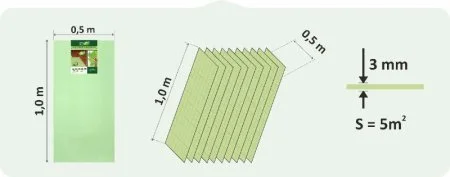 Подложка Солид 3мм листовая (5м2) в Тюмени