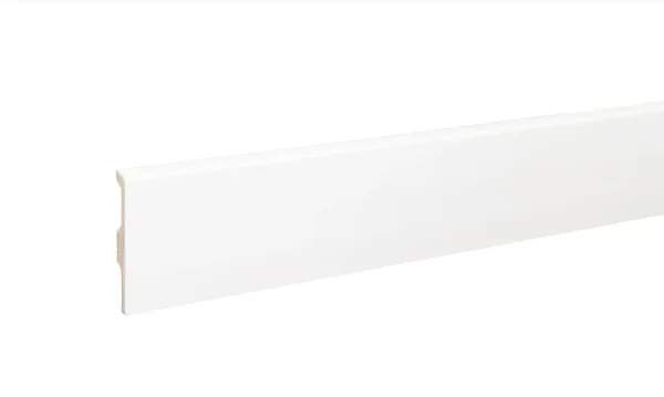 Плинтус дюрополимерный Bonkeel 01 Белый (80х14х2000 мм) в Тюмени