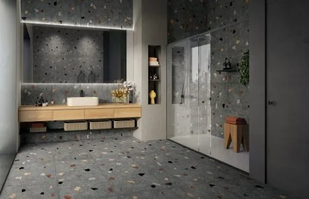 Керамогранит Coliseum Палладио Блэк 60х120 (Натуральный и Реттифицированный) в Тюмени