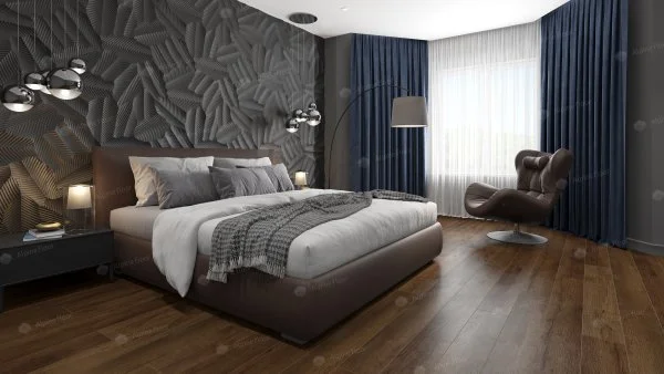 Кварц-виниловая плитка Alpine Floor Premium XL Дуб Шоколадный ЕСО 7-18, 8 мм. 43 класс в Тюмени