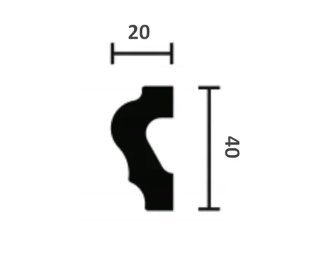 Молдинг NMC Wallstyl WL2 (40х20х2000 мм) в Тюмени