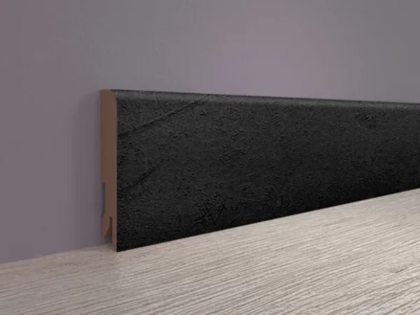 Плинтус MDF Bonkeel 24034 Чёрный Лофт (80х16х2400 мм) в Тюмени