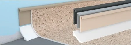 Коннелюрный плинтус Bonkeel Нижняя белая часть (22х22х2200мм) в Тюмени