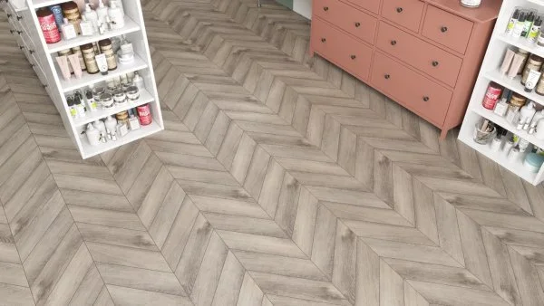 Кварц-виниловая плитка Alpine Floor Chevron Дуб Исида ECO 20-8 (2,5 мм. 43 класс) в Тюмени