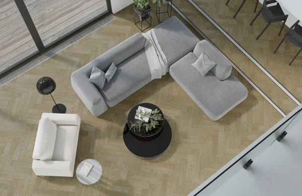 Паркетная доска Quartz Parquet Английская Ёлка Дуб Карельский 33-419 в Тюмени