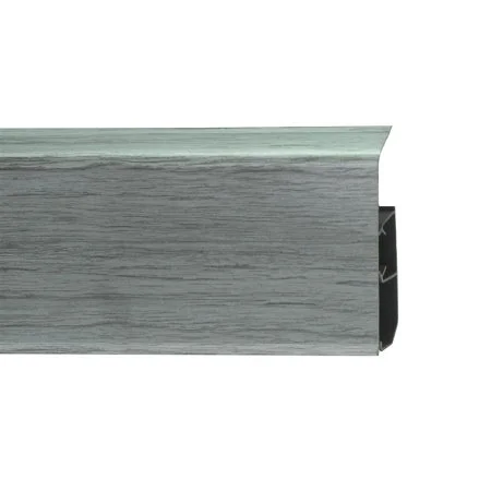 Пластиковый плинтус Royce №333 Серебристый Жемчуг (80х24х2200мм) в Тюмени