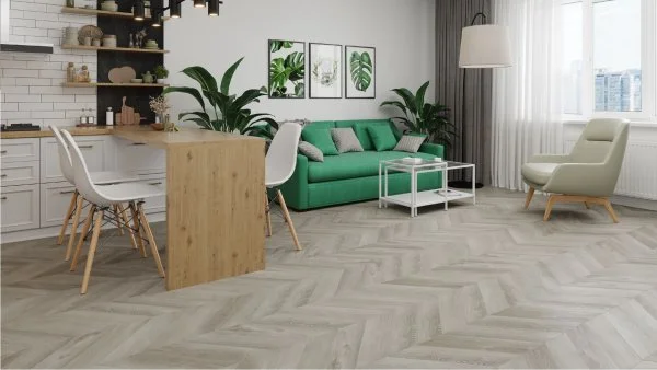 Кварц-виниловая плитка Alpine Floor Chevron Дуб Фантазия ECO 20-1 (2,5 мм. 43 класс) в Тюмени