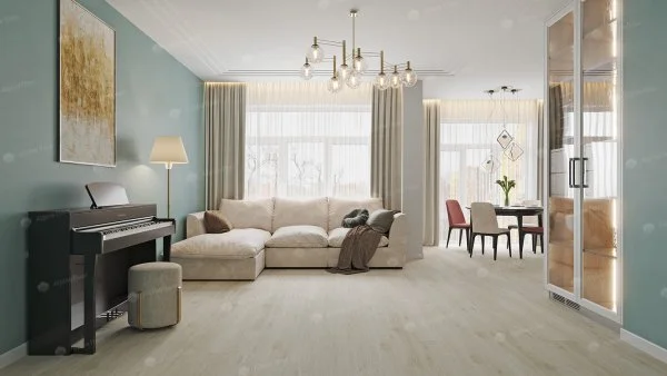 Каменно-полимерная плитка Alpine Floor Solo Модерато ECO 14-11, 3,5 мм 34 класс в Тюмени