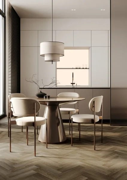 Кварц-виниловая плитка Fargo Herringbone 44-4105-12 Дуб Ванкувер (Градиент) в Тюмени