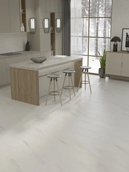 Ламинат Egger PRO 8/33 4V Large Aqua+ Мрамор Леванто белый EPL245 в Тюмени