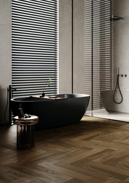 Паркетная доска Quartz Parquet Английская Ёлка Орех Американский 33-400-29 в Тюмени