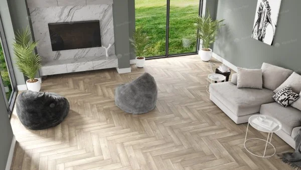 Кварц-виниловая плитка Alpine Floor Parquet Дуб Натуральный Отбеленный ЕСО 16-5 2.5 мм. 43 класс в Тюмени